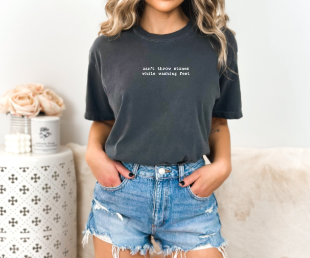 Can't throw stones T-shirt