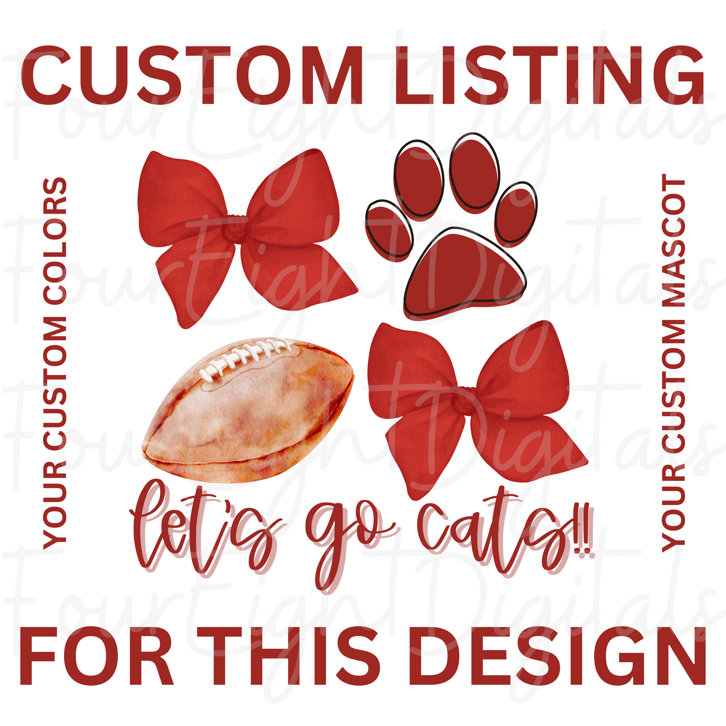 CUSTOM FOOTBALL BOWS