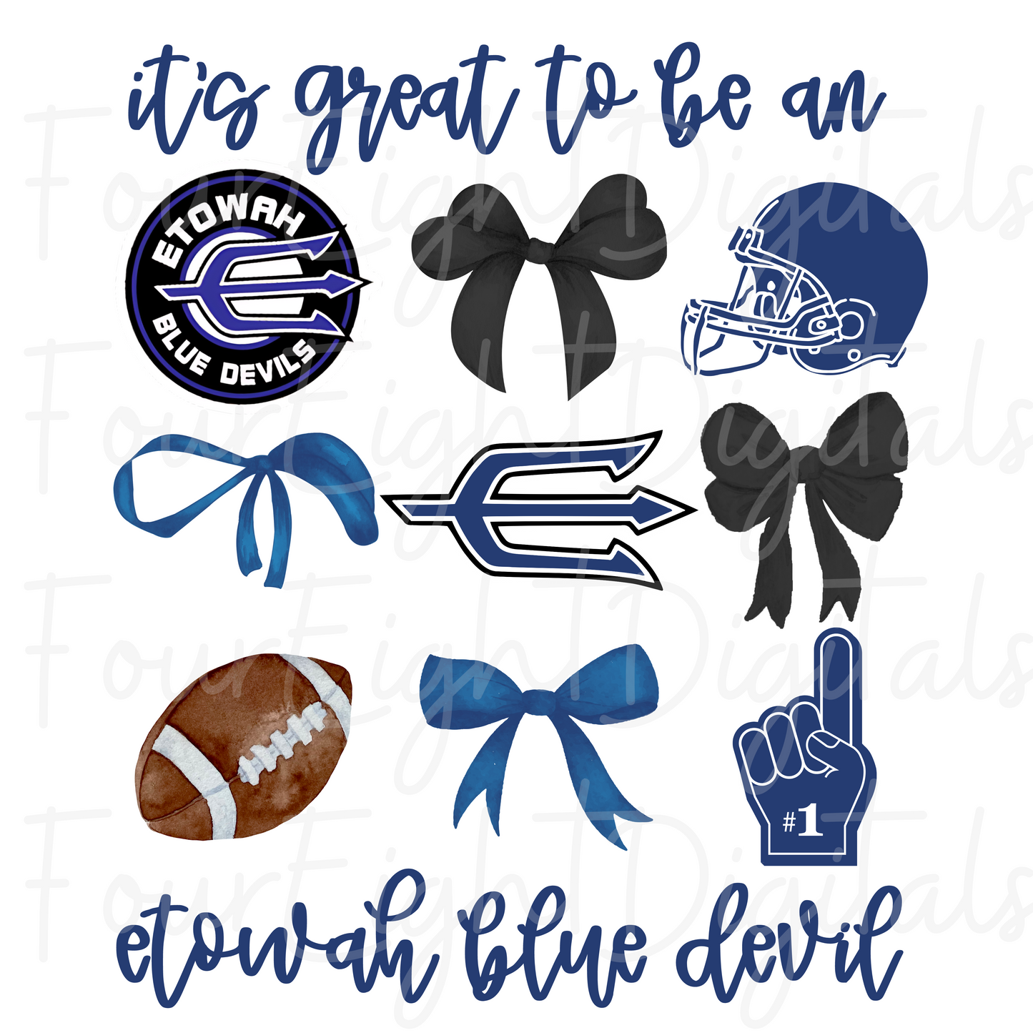 BLUE DEVILS ETOWAH COLLAGE