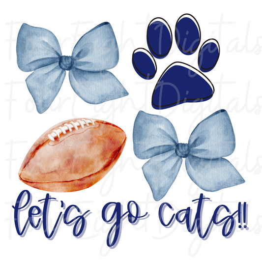 LETS GO CATS NAVY